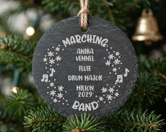 Personalized Marching Band Ornament, Custom Gift Senior Night Award Banquet, Director Drum Major Appreciation