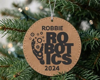 Personalized Robotics Ornament, Christmas Gift, Team Member Son Daughter Competition Championship
