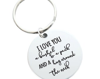 I Love You a Bushel and a Peck Personalized Custom Engraved - Etsy