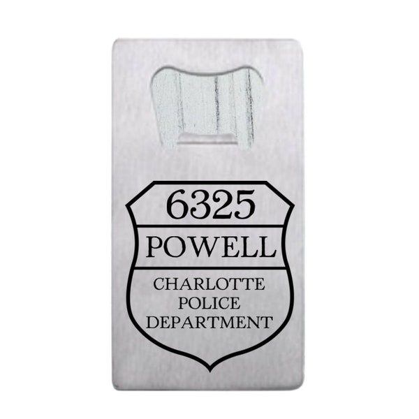 Personalized Police Wallet Card Etsy