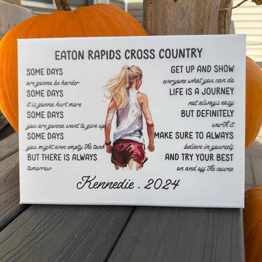 Personalized Cross Country Gift - XC Sign - Custom Hair Color Uniform ...