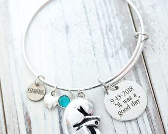 Kidney Transplant Donor Wire Adjustable Bangle Bracelet