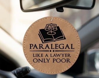 Funny Paralegal Like a Lawyer Only Poor Ornament, Office Christmas Gifts, Personalized Back, Coworker Present