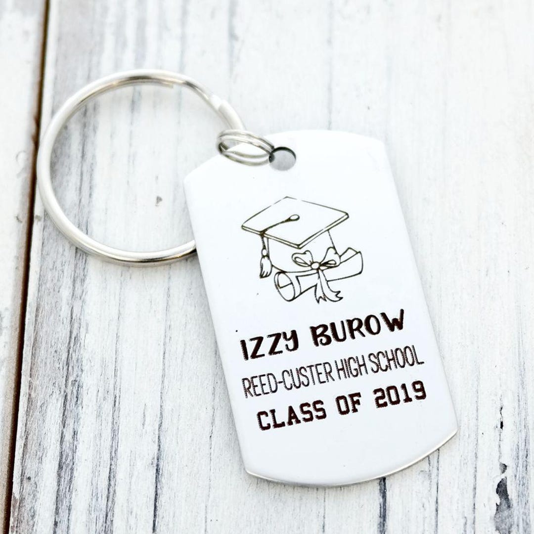 Personalized Graduation Custom Engraved Key Chain Gift Great Gift Idea ...