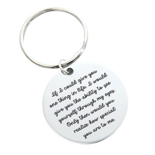 Special to Me Daughter Personalized Key Chain Engraved ROUND - Etsy
