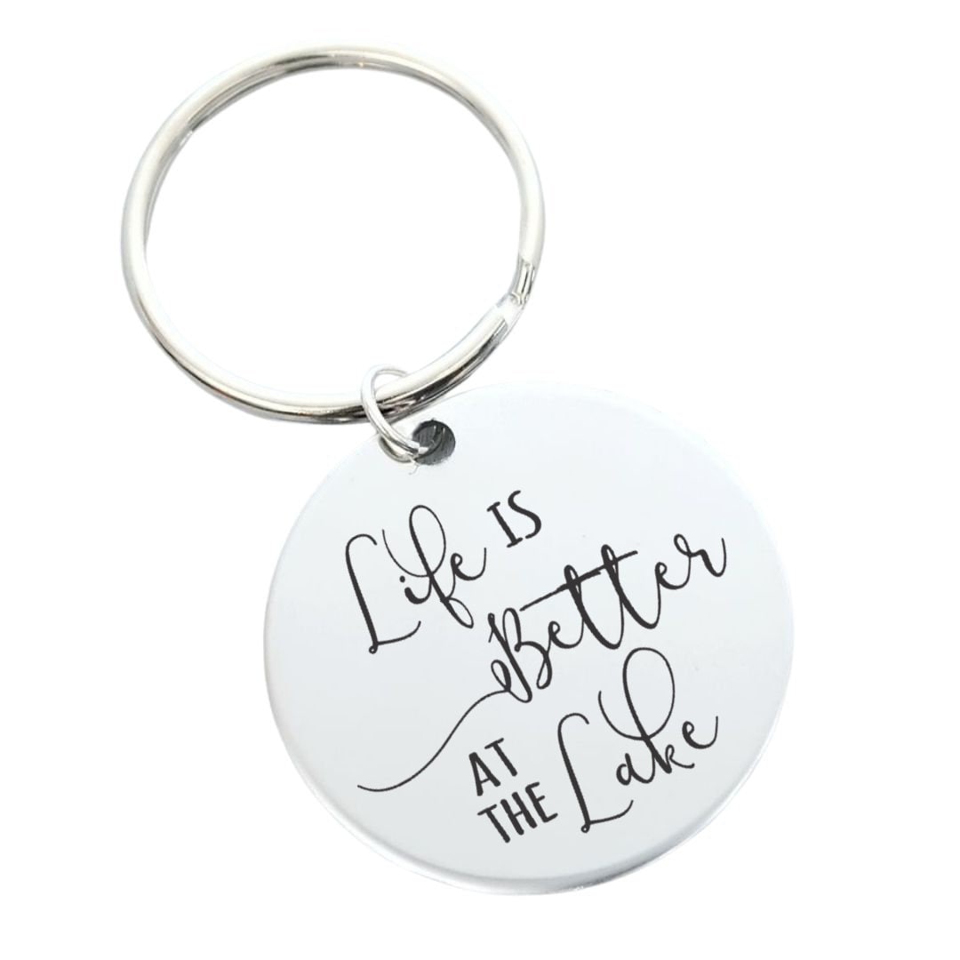 Life is Better at the Lake Personalized Engraved Key Chain - Etsy