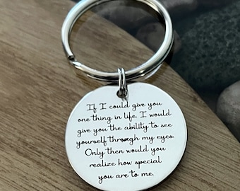 Special to Me Daughter Personalized Key Chain - Engraved ROUND