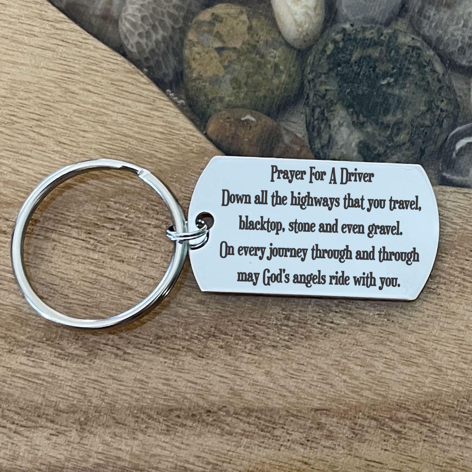 Prayer for A Driver Keychain, 16th Birthday Present, First New Car