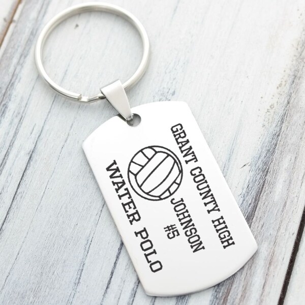 Water Polo Keychain Etsy