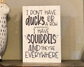 cigarettes are like squirrels ... FSK 18 .. / Wooden sign in enamel look shabby vintage fake enamel Cigarettes Are Like Squirrels -