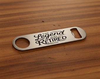 Retirement Themed Bottle Openers, Gift for Husband Boyfriend Dad, Grandparent Retiring, Retiree Party Favor