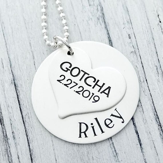 Etsy engraved shop necklace