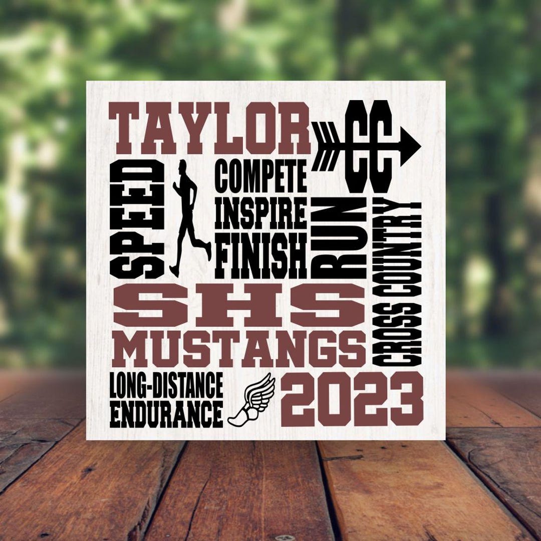 Personalized Cross Country Sign, End of the Season Senior Night Gift ...