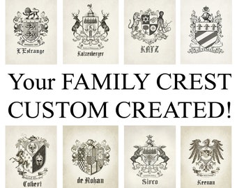 Your Family Crest, Heraldic Coat of Arms, wall hanging, Custom Family Crest, Wedding Crest, Surname coat of arms home decor 18 x 24 inch.