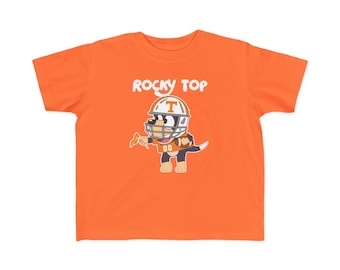 Toddler Short Sleeve Tee Shirt Tennessee Dog Rocky Top Football