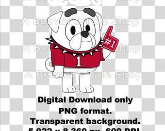 Set of 3 digital clipart images PNG format College Bulldog- 1 year UNLIMITED use license