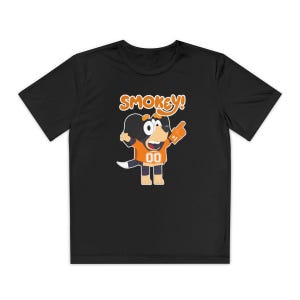 Performance Dry Cool Kids Youth Tee shirt Tennessee Dog (Art Version 1) Short Sleeve