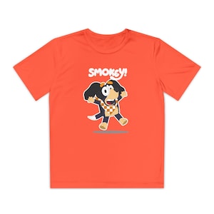 Performance Dry Cool Kids Youth Tee shirt Tennessee Dog (Art Version 2) Short Sleeve