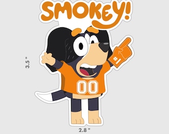 Tennessee Dog Art Version  1 Vinyl Decal