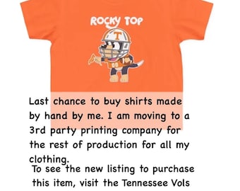 Camiseta de manga corta para niño pequeño, Tennessee Dog Rocky Top Football