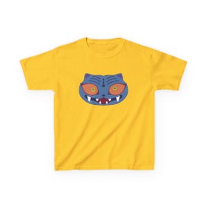Adult Unisex Kpop Derpy Blue Tiger Tee Shirt