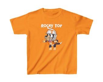 Kids Tennessee Dog Tee Shirt Rocky Top Football Version