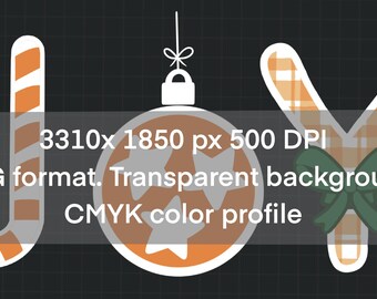 Tennessee Christmas Joy Tennessee Orange Tristar Ornament PNG files clipart- 1 year UNLIMITED use license