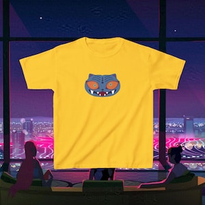 Adult Unisex Kpop Derpy Blue Tiger Tee Shirt
