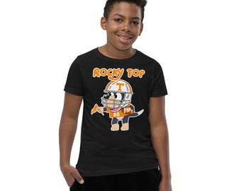Rocky Top Tennessee Dog Mascot- Youth Short Sleeve T-Shirt (Bella Canvas Shirt)