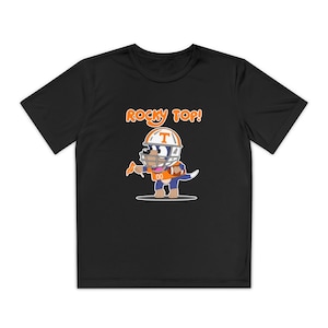Performance Dry Cool Kids Youth Tee shirt Tennessee Dog (Rocky Top) Short Sleeve