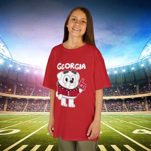 Camiseta juvenil para niños con el logo de Georgia Dog