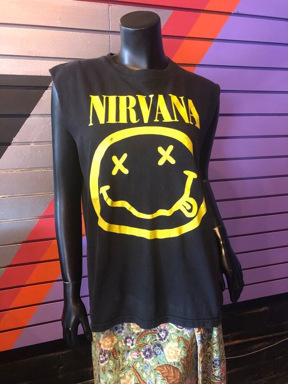 Vintage Nirvana Smiley Face T-Shirt