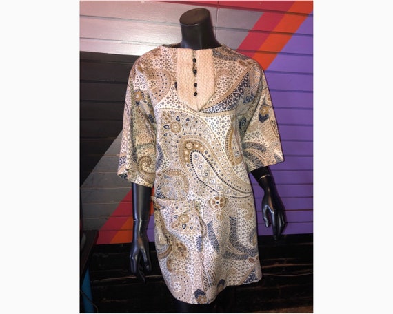 Vintage Paisley Tunic Dress