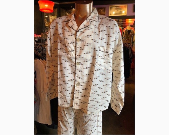 Vintage Geometric Pattern Pajama Set