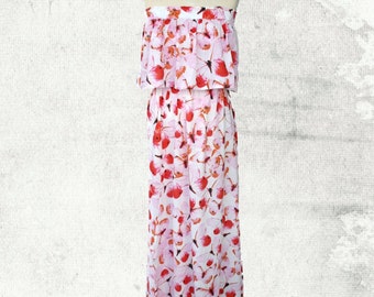 PDF Sewing Pattern Woman's Sophia Strapless Maxi Dress D1404 Sizes 2 12 ...