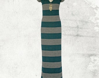 Patrón de costura PDF Sylvia Stretch Maxi Dress - D1501 Tallas 8-18
