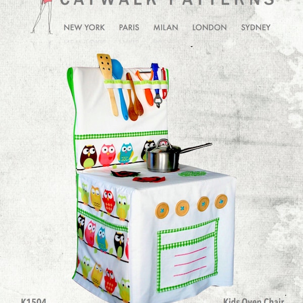 PDF Sewing Pattern: Kids Oven Chair Cover Sizes S-M-L