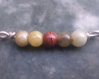 Pendant - Agate Beads on EcoSilver Wire