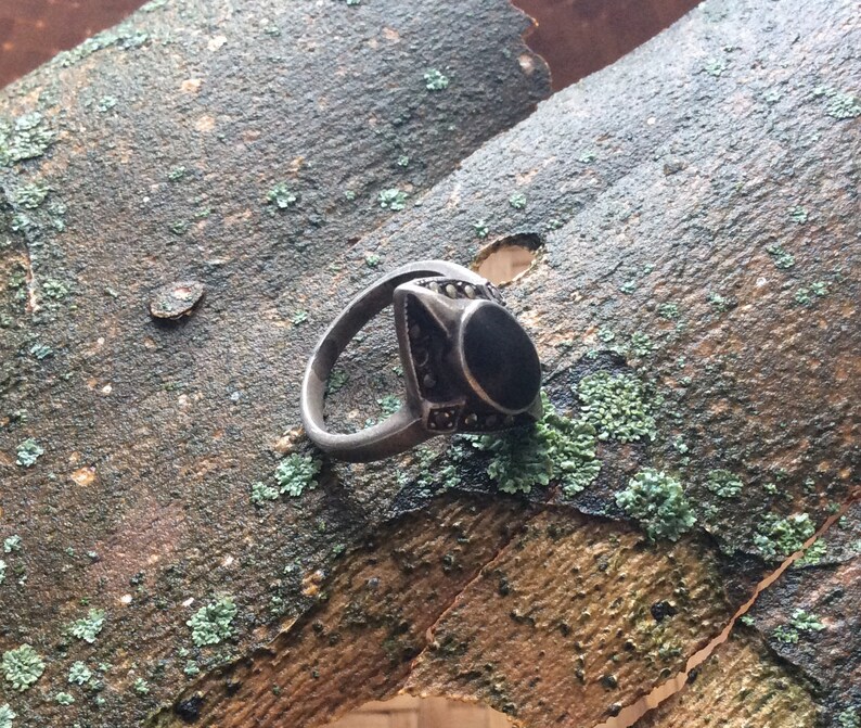 Onyx /& Hematite Ring