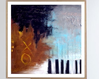 Abstract Piano Art Etsy