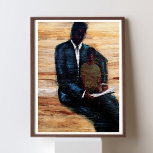Quality Time II: African American Family Art Print
