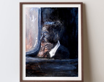 Train Ride Home Art Print: African American Historic Wall Art