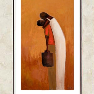 Going Away (Series 3)| African American art, black art prints, wall art, art prints, family art print, ethnic art print, Mother art print