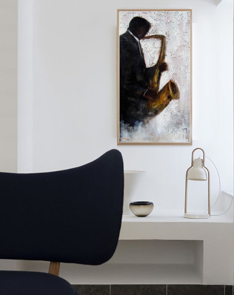 Jazz Print Saxophone Saxphonist Low Blow Canvas Home Decor Wall Art Black Art Art Prints Jazz Art Music Wall Print African American Art Home Living Prints Delage Com Br