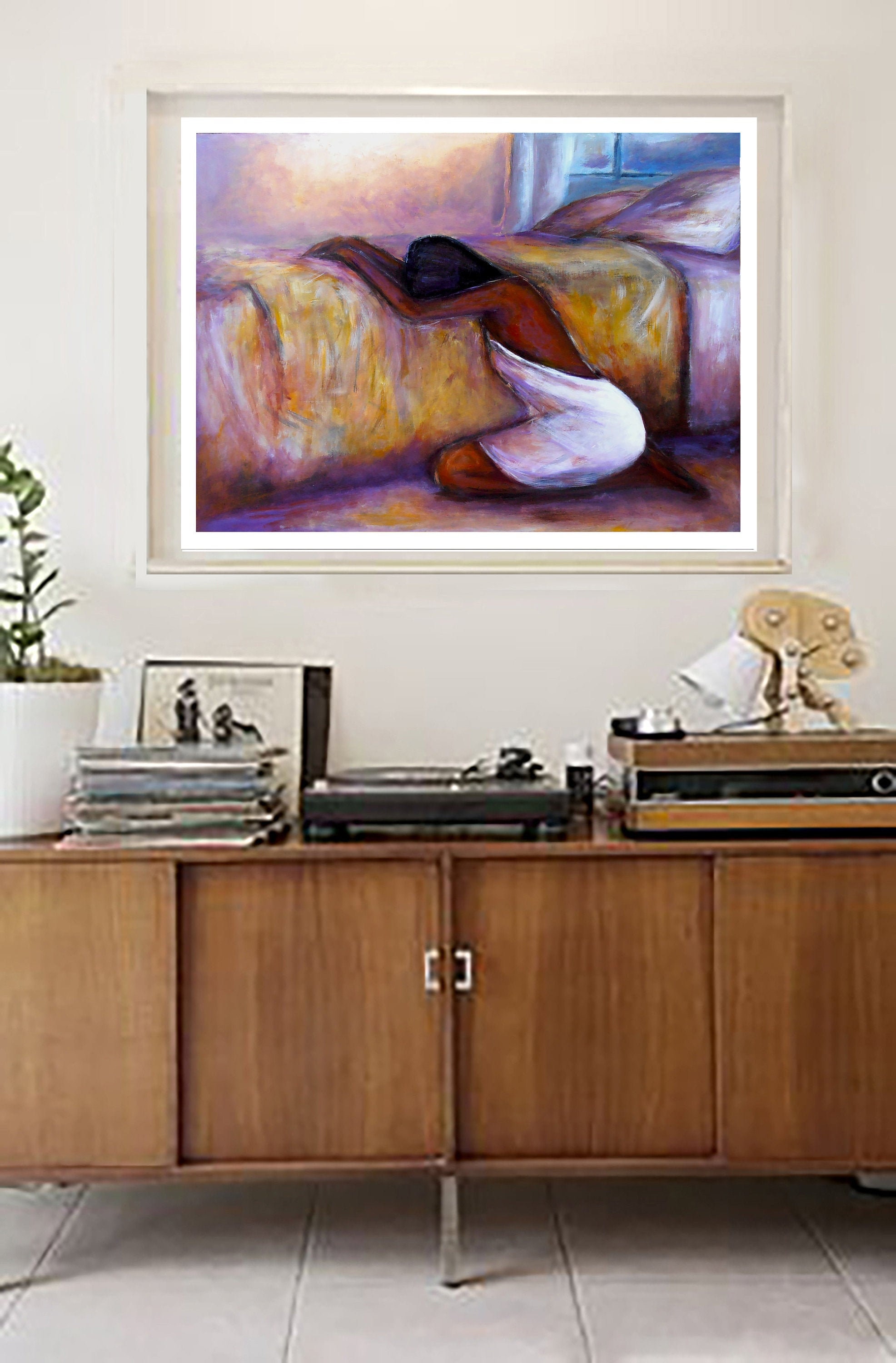 Give Me Strength | African American art| black art prints| home decor|wall art|black art|art prints|bedroom art| black woman wall print
