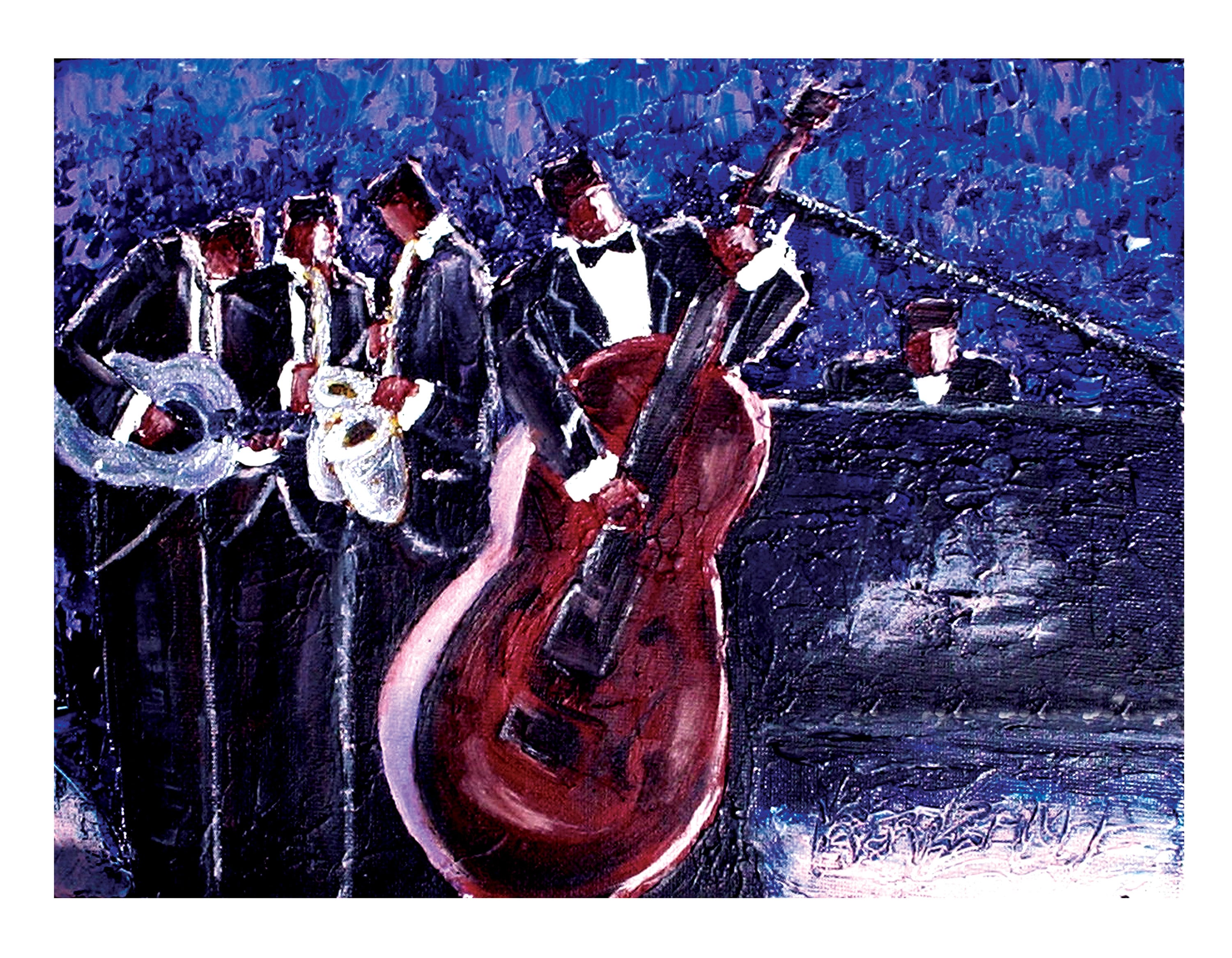 絵画 JAZZ ART Jazz Art | Jazz Art Prints| Jazz Wall Art| Piano Lovers| Kerream Jones