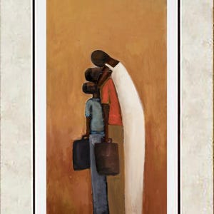 Going Away| African American art, black art prints, home decor, wall art, art prints, family art print, ethnic art print, Mother art print