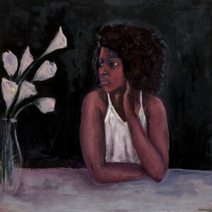 Mysterious Beauty | African American art,black art prints, home decor, wall art, living room wall art, art prints,black art