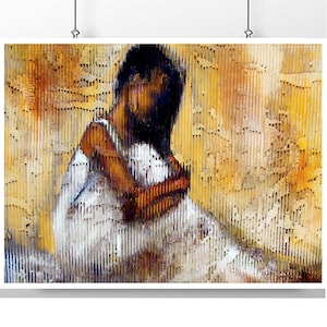 Reflections | African American art| black art prints| home decor|wall art|black art|art prints|bedroom art| black woman wall print