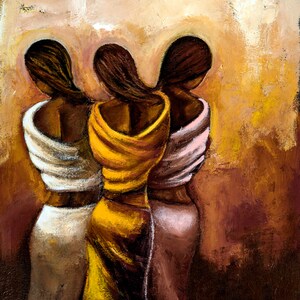 Black Women Art Print: Natural Beauty, Curvy Figures Wall Art